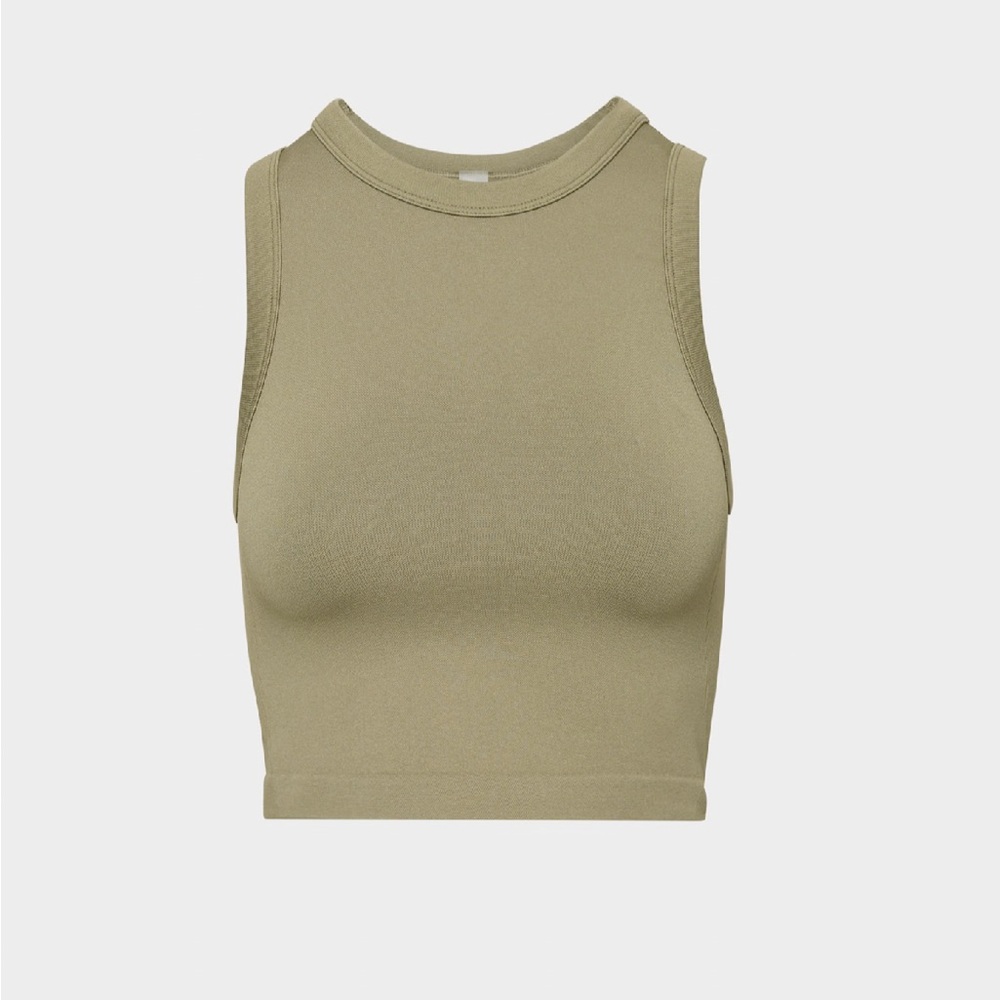 Aritzia Olive BodyGrip Crew Muscle Tank